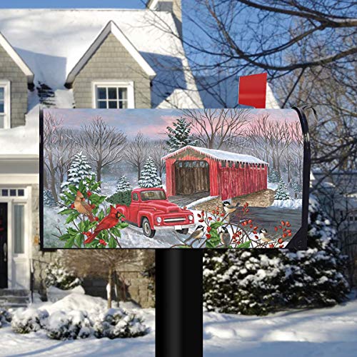 Winter Covered Bridge Mailbox