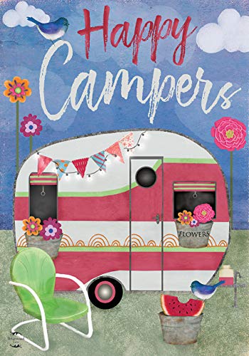 Camping Weather House Flag