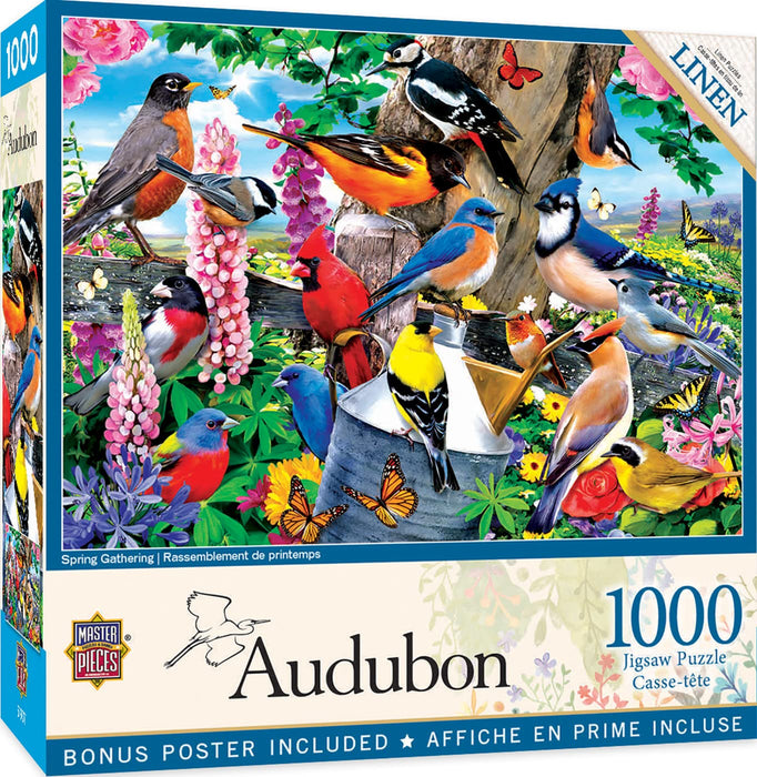 MasterPieces Puzzles Audubon - Spring Gathering 1000 Piece Puzzle