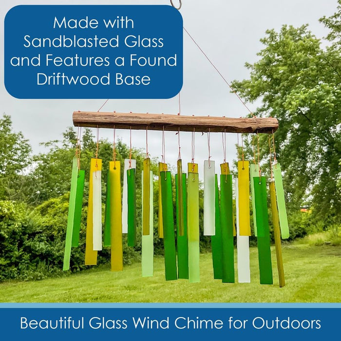 Gift Essentials Blue Handworks Line - Spring Colors Glass Chime