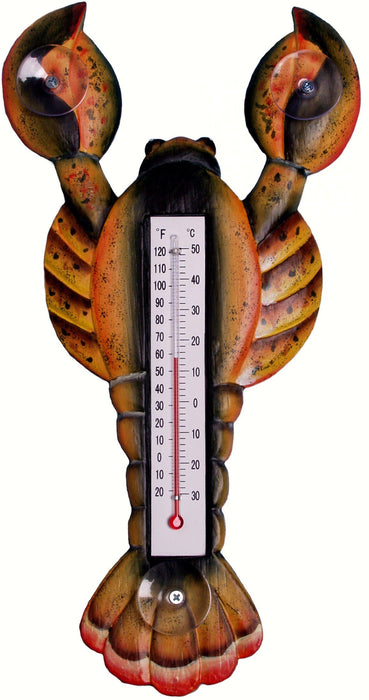 Bobbo from Songbird Essentials Brown Lobster Small Window Thermometer