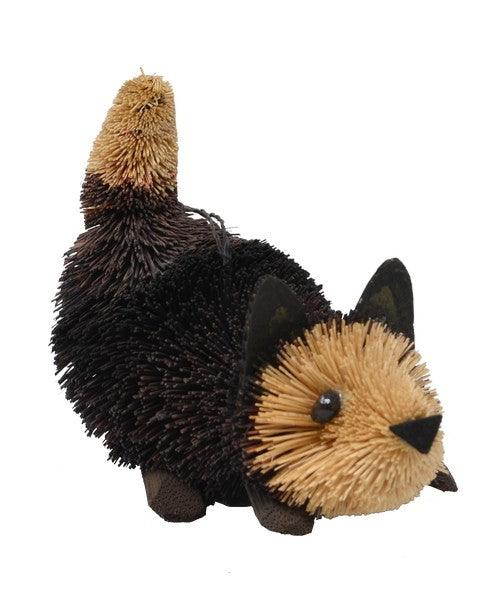 Kitten Pounce Black Brushart Ornament