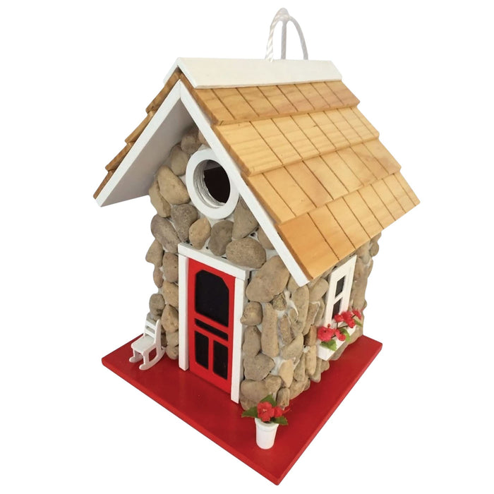 Fieldstone Guest Cottage Birdhouse- Stone