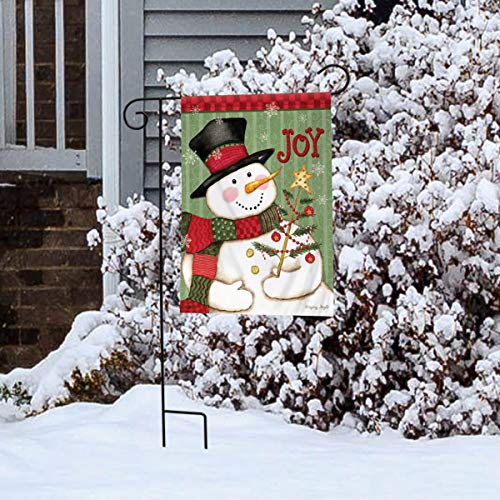 Snowman Joy Garden Flag