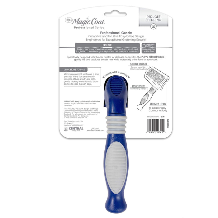 MAGIC COAT GENTLE SLICKER WIRE BRUSH FOR PUPPIES