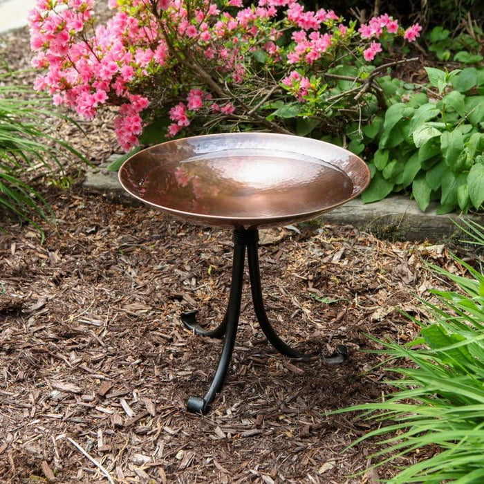 Achla Designs Burnt Copper Birdbath- Tripod Stand