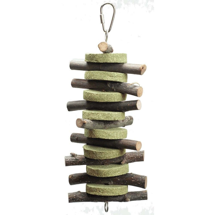 NIBBLES TIMOTHY HAY STACK CHEWS W/ WOOD STICKS