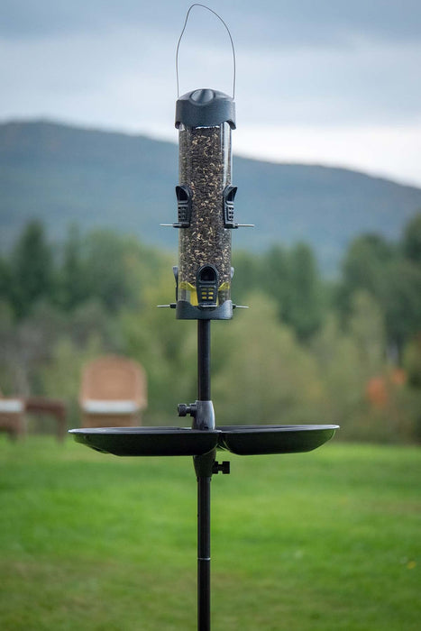 Brome Mega 600 Bird Feeder – Large Capacity Tube Feeder for Wild Birds, 6 Feeding Ports, 4 lb Seed Capacity, Easy to Clean, Metal Ports, Extendable Perches