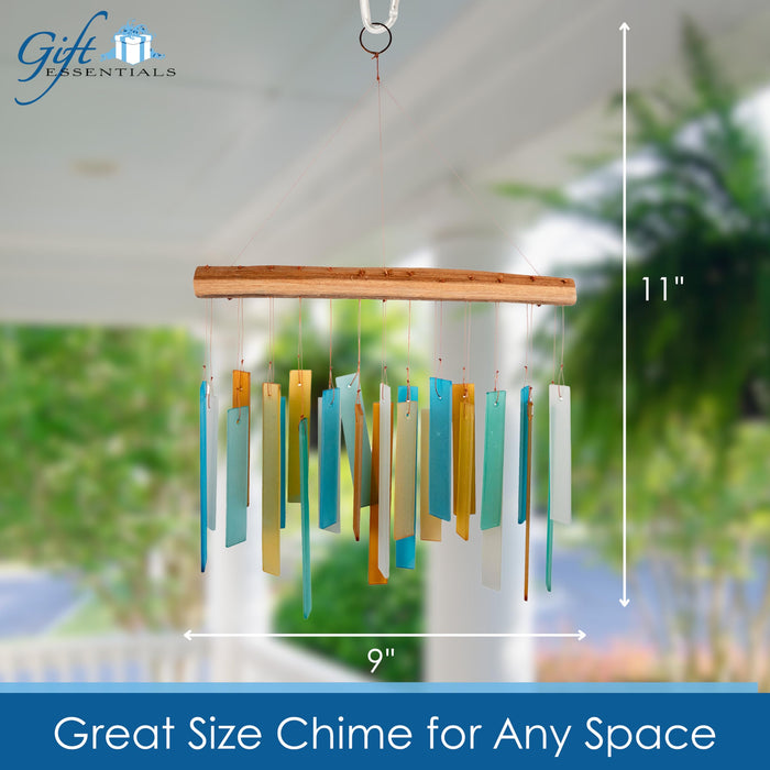Gift Essentials Blue Handworks Line - Caribbean Beach Glass Chime