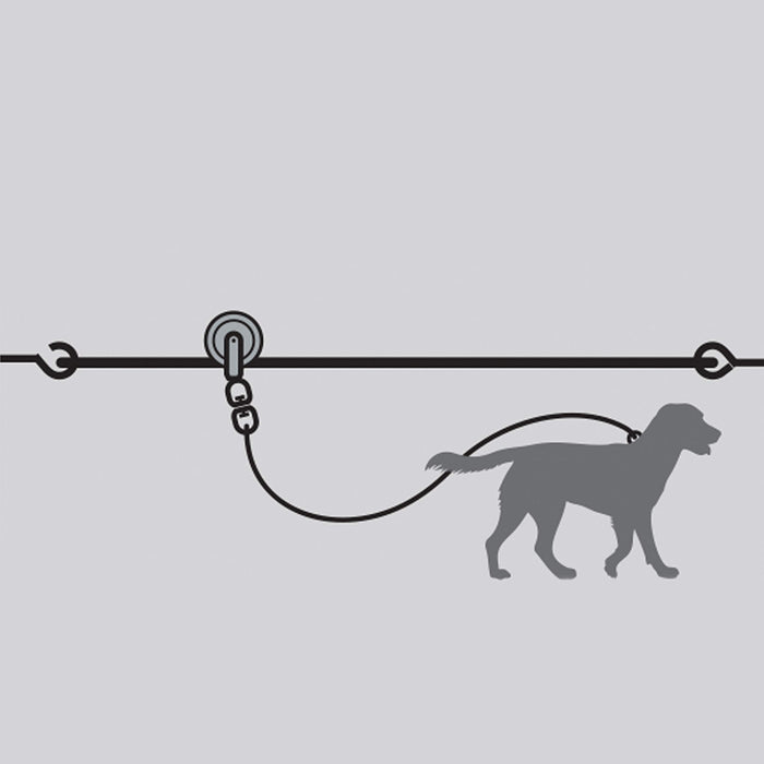 FOUR PAWS WALK-ABOUT TROLLEY & CABLE HEAVY WEIGHT