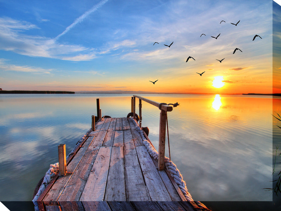 FISHING DOCK by West of the Wind | Waterproof Outdoor Wall Art