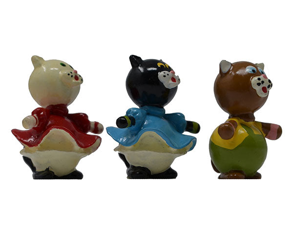 3 Little Kittens Marble Figurines Set