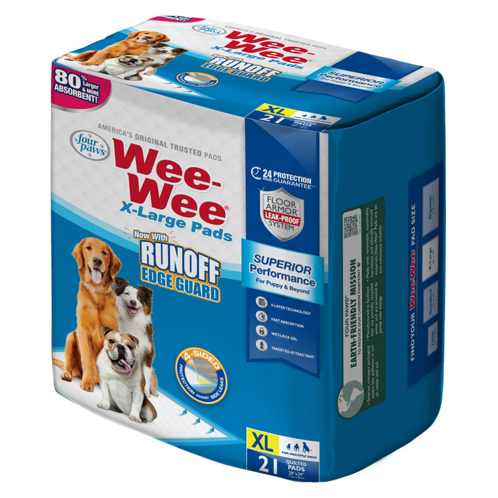 WEE-WEE PADS WITH BARRIER EDGE XL