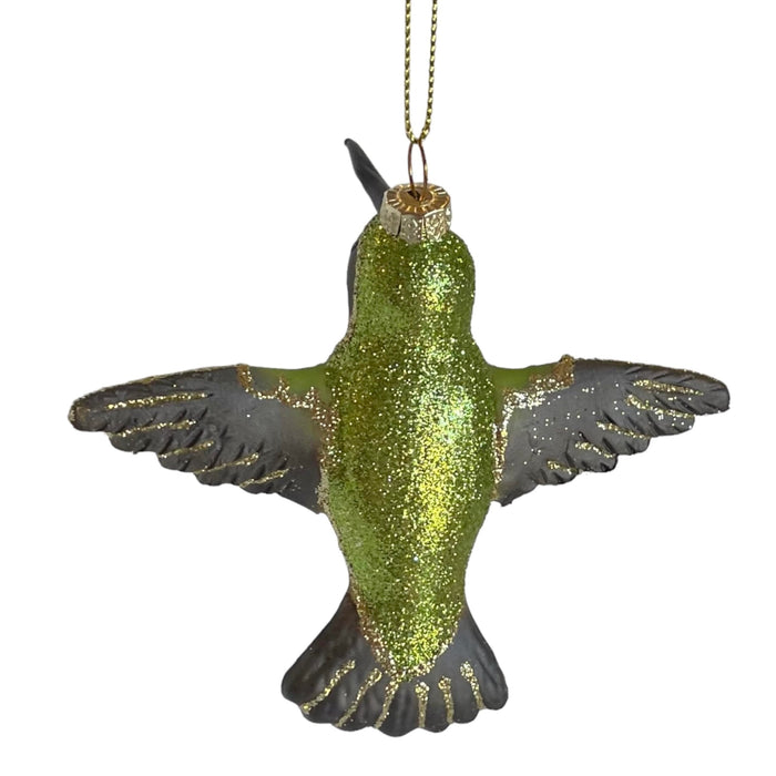 Cobane Studio  Female Ruby Throated Hummingbird Flying Ornament