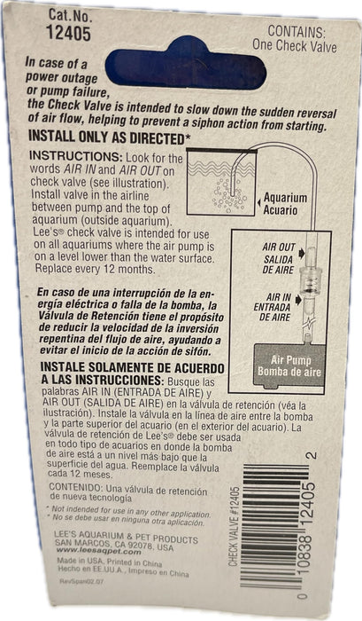 CHECK VALVE