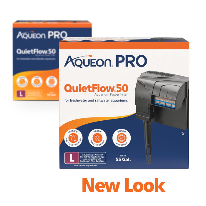 AQUEON QUIETFLOW 50 LED PRO POWER FILTER