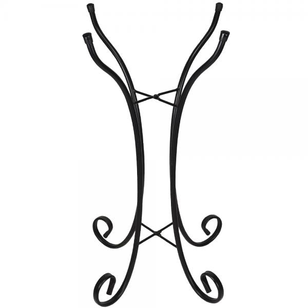 Metal Bird Bath Stand Hourglass Shape