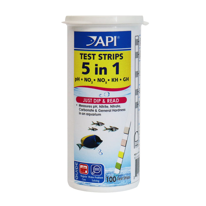 API 5 IN 1 AQUARIUM TEST STRIPS