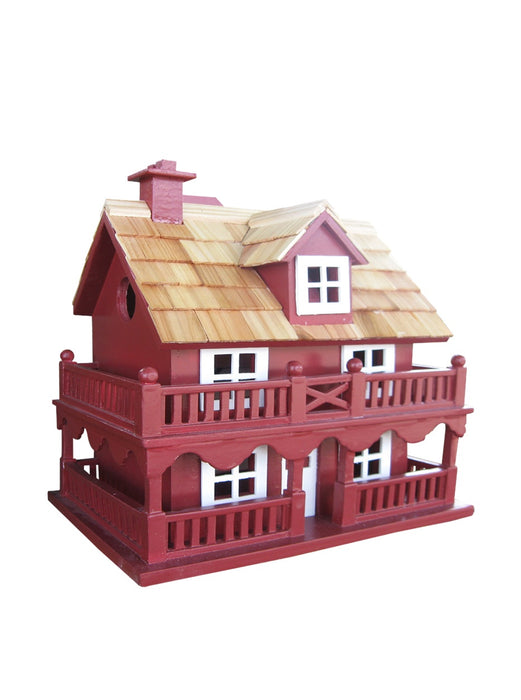 Novelty Cottage Birdhouse - Red