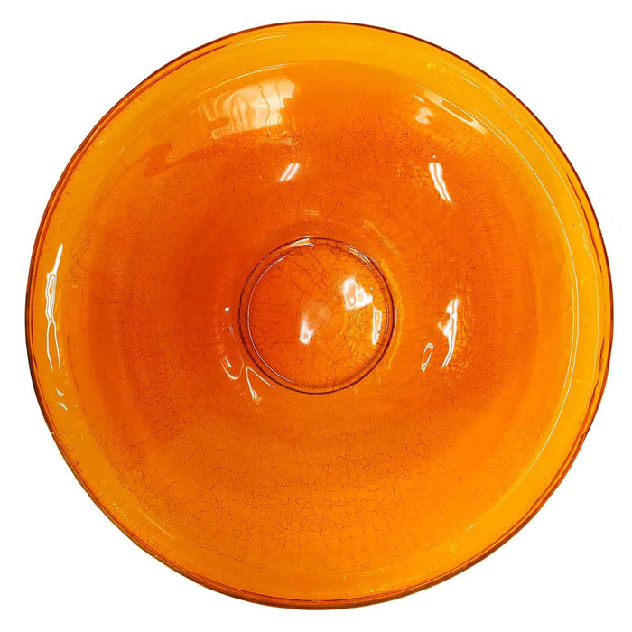 Achla Designs 14" Mandarin Crackle Birdbath- Short Stand II