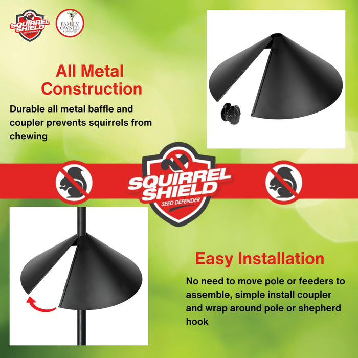 SQUIRREL SHIELD METAL WRAP AROUND BAFFLE