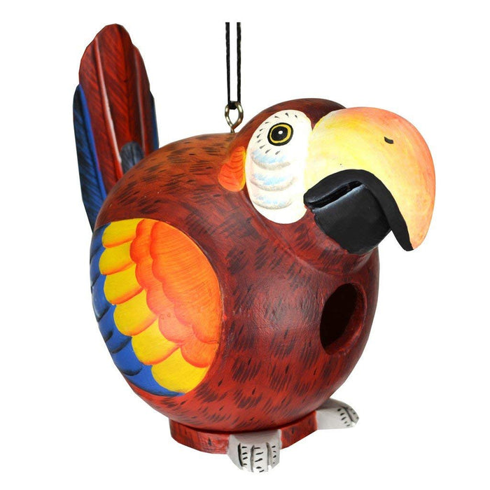 Bobbo from Songbird Essentials Red Parrot Gord-O Bird House