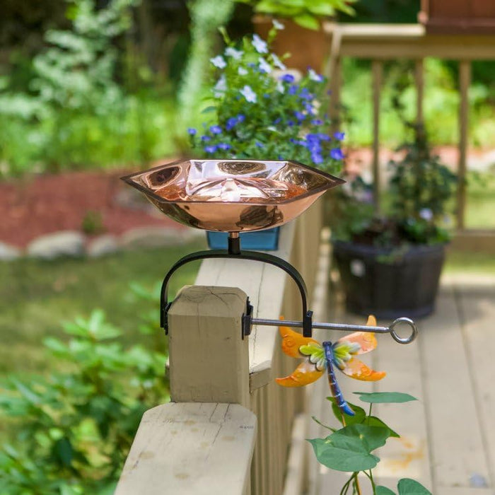 Achla Designs Bee Fountain & Birdbath- Over Rail Bracket