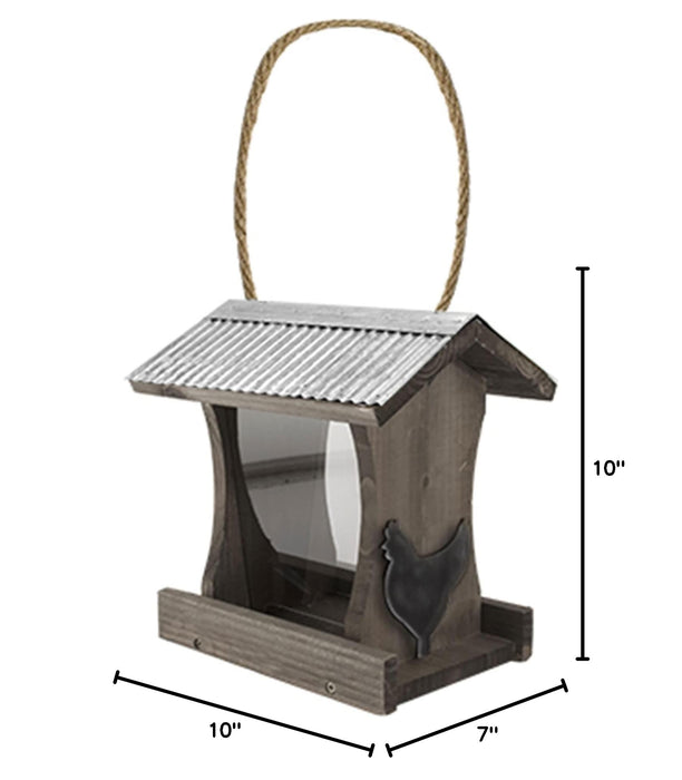 AUDUBON RUSTIC FARMHOUSE TALL HOPPER FEEDER