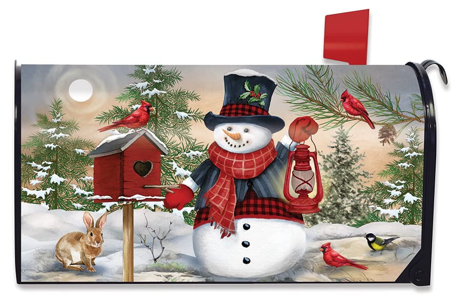 Snowman And Friends Mailbox Cover