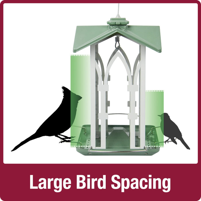 COUNTRY COTTAGE METAL GAZEBO BIRD FEEDER