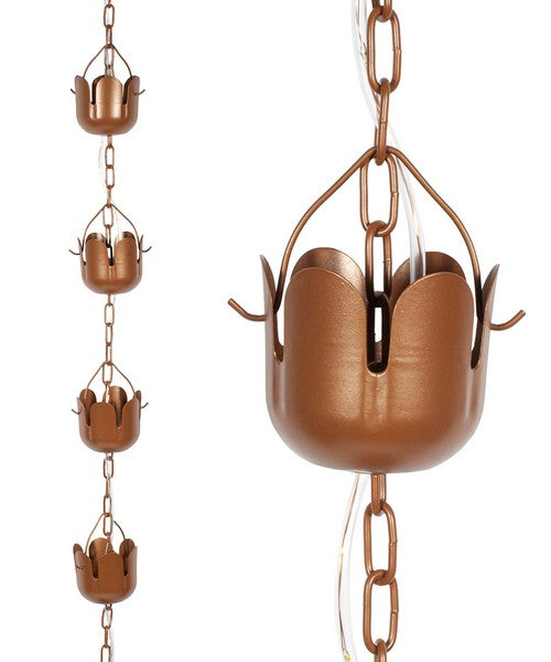 Lumina Tulip Solar Illuminated Rain Chain
