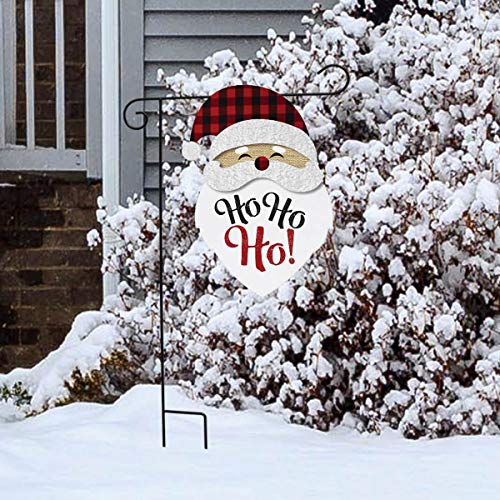 Santa Burlap Garden Flag