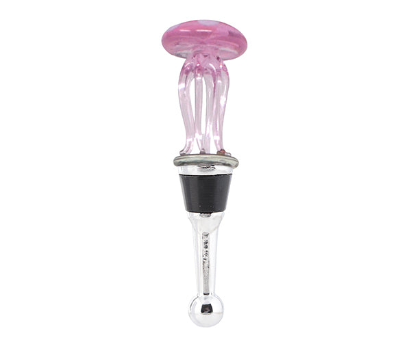 LS Arts Glass Bottle Stopper Coastal Collection Jellyfish