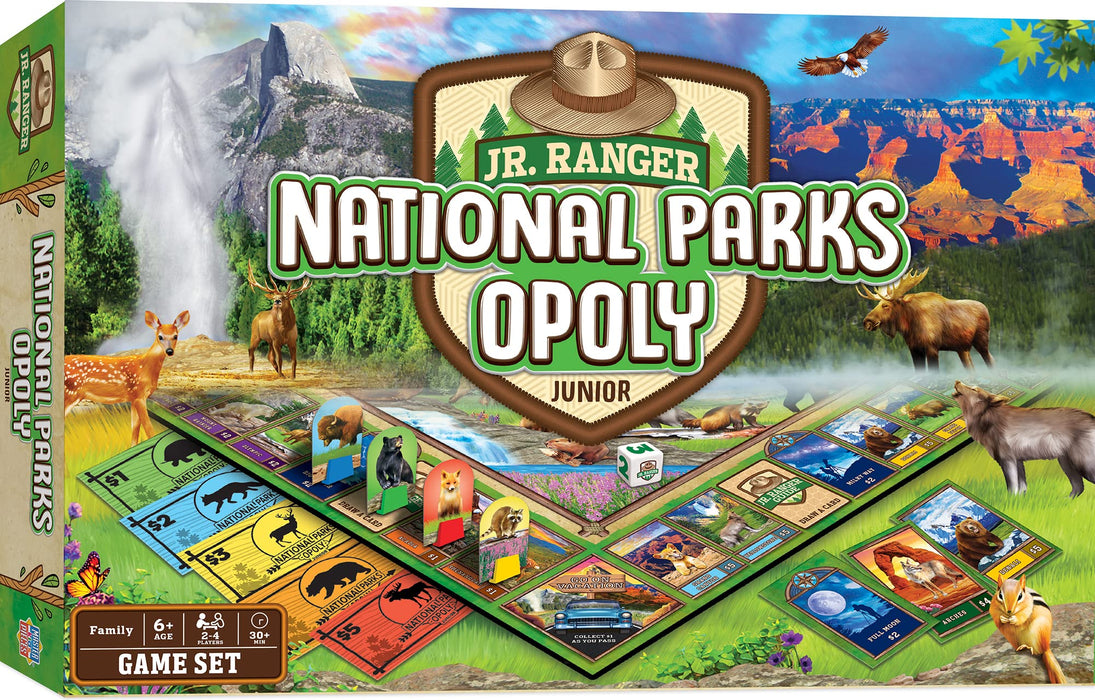 MasterPieces Puzzles Jr Ranger National Parks Opoly Board Game