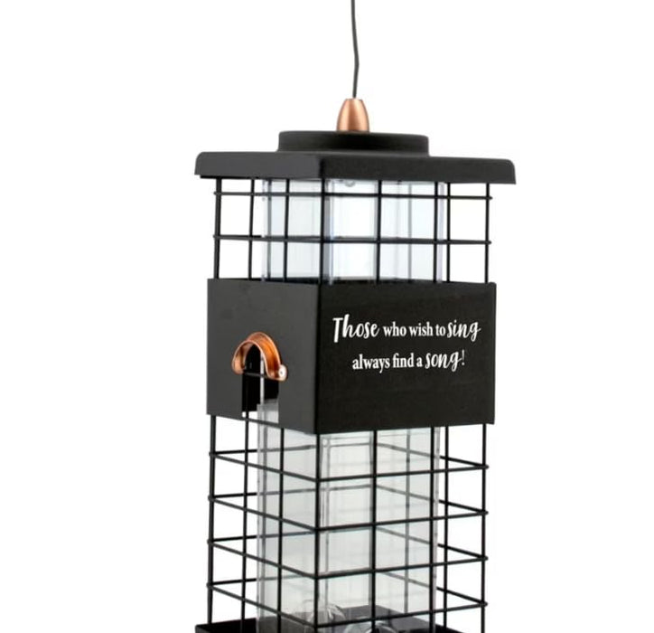 AUDUBON MODERN FARMHOUSE MOTIVATIONAL SEED FEEDER