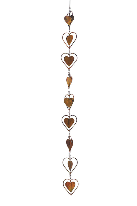 Hearts Flamed Hanging Ornament