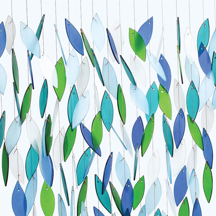 Gift Essentials Blue Handworks Line - Premiere Ocean Waterfall Glass Chime