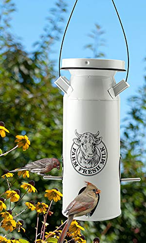 AUDUBON MILKHOUSE VINTAGE CAN SEED FEEDER