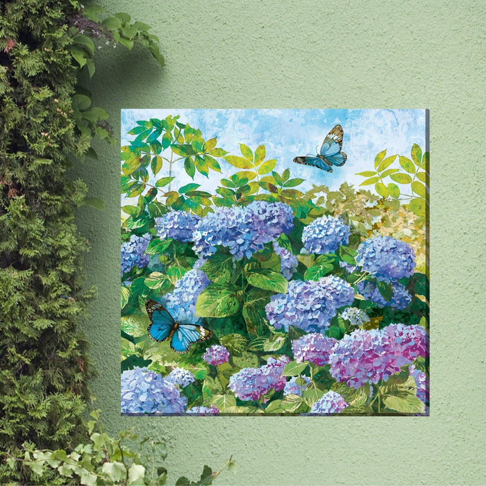 BUTTERFLY BLUES by West of the Wind | Waterproof Outdoor Wall Art