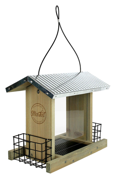 Galvanized Weathered Hopper Feeder