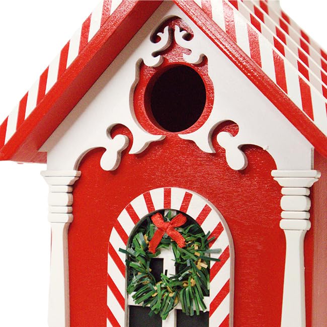 Home Bazaar Candy Cane House Birdhouse