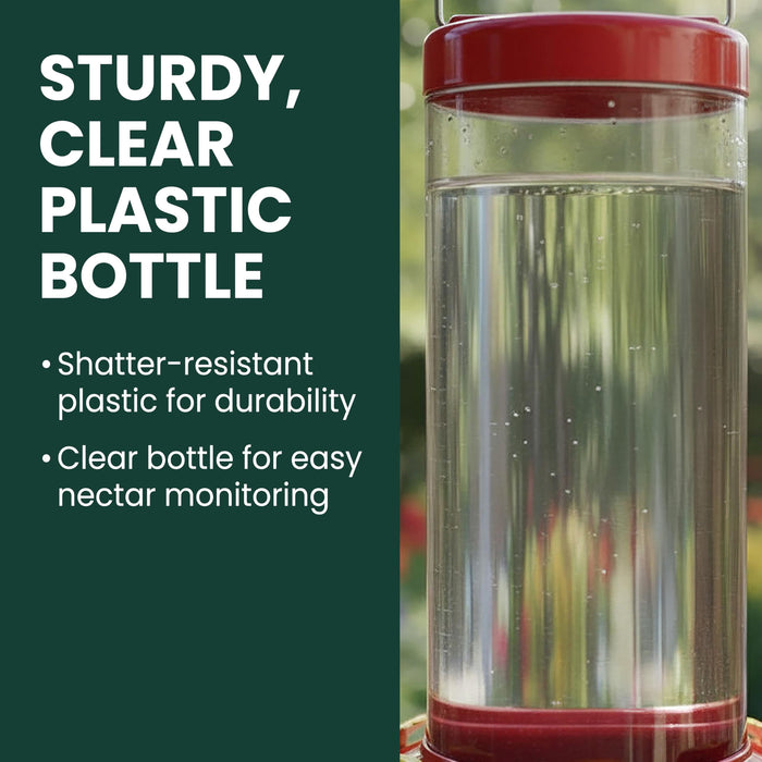 Perky-Pet Grand Master Hummingbird Feeder, 48 oz Nectar Capacity