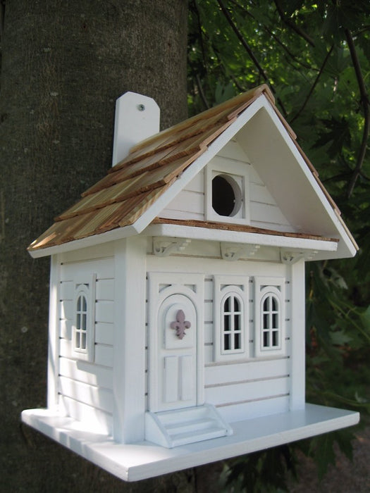 Home Bazaar Shotgun Cottage Birdhouse - White