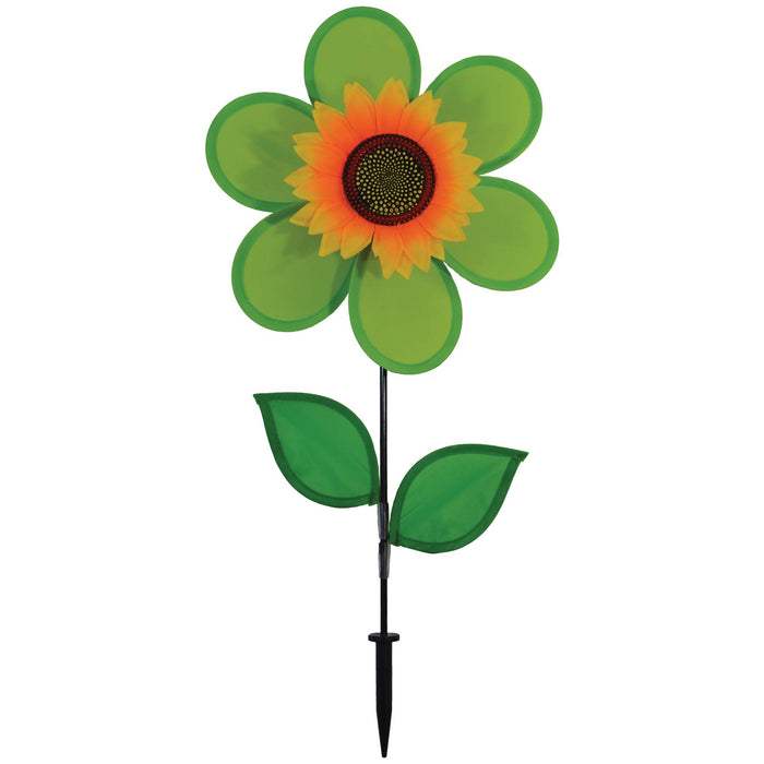 In the Breeze Sunflower Spinner with Leaves