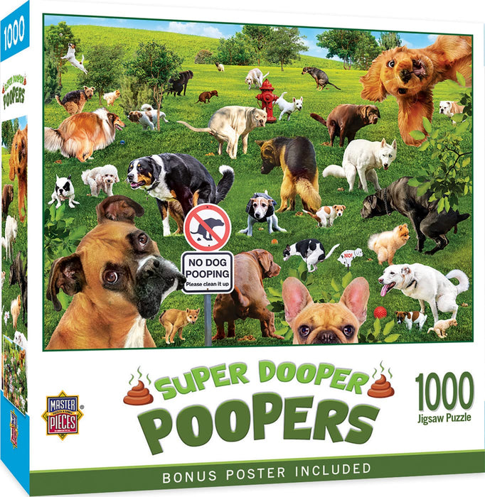MasterPieces Puzzles Super Dooper Poopers 1000 Piece Puzzle