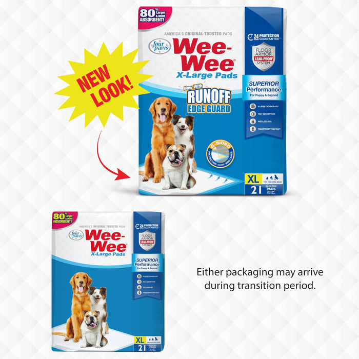 WEE-WEE PADS WITH BARRIER EDGE XL