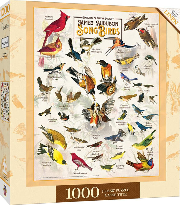 MasterPieces Puzzles Audubon - Songbirds 1000 Piece Puzzle