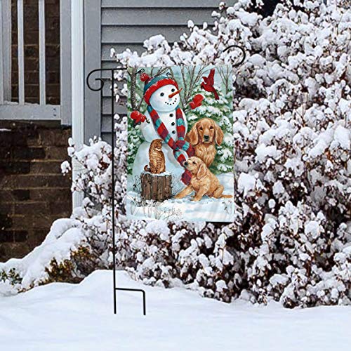 Snow Day Friends Garden Flag