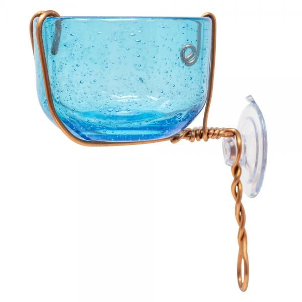 Copper Bluebird Mealworm Window Feeder