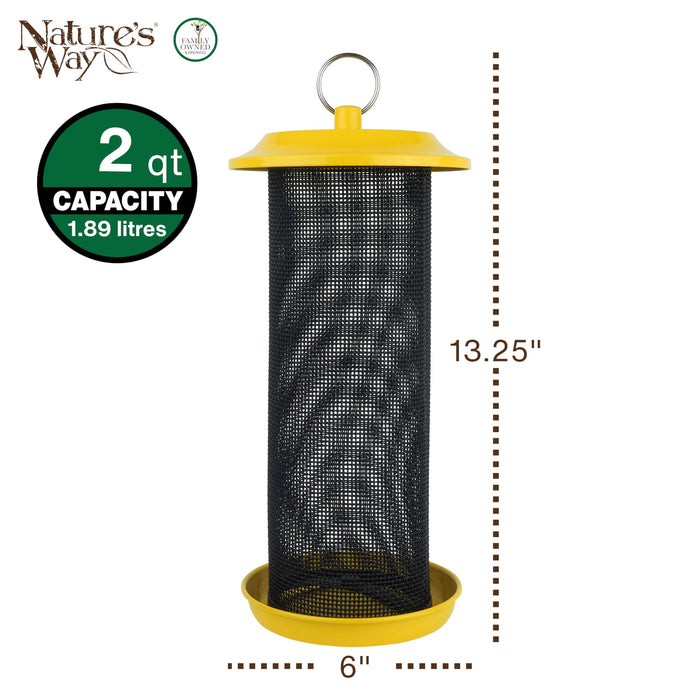 SUNGLOW METAL MESH THISTLE BIRD FEEDER